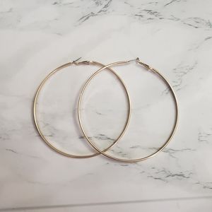 Gold 3.5 inch hoops